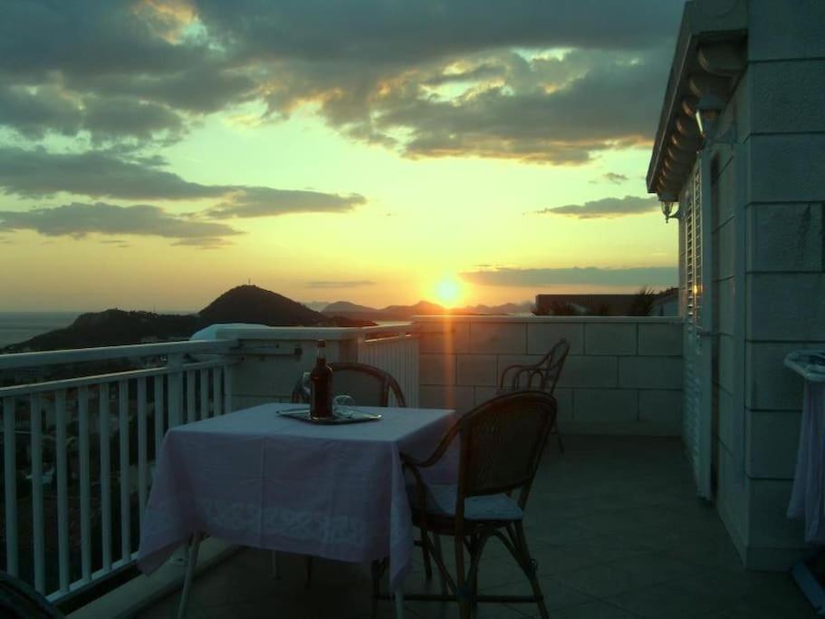 Romantic Ap,With Amazing View Dubrovnik Luaran gambar