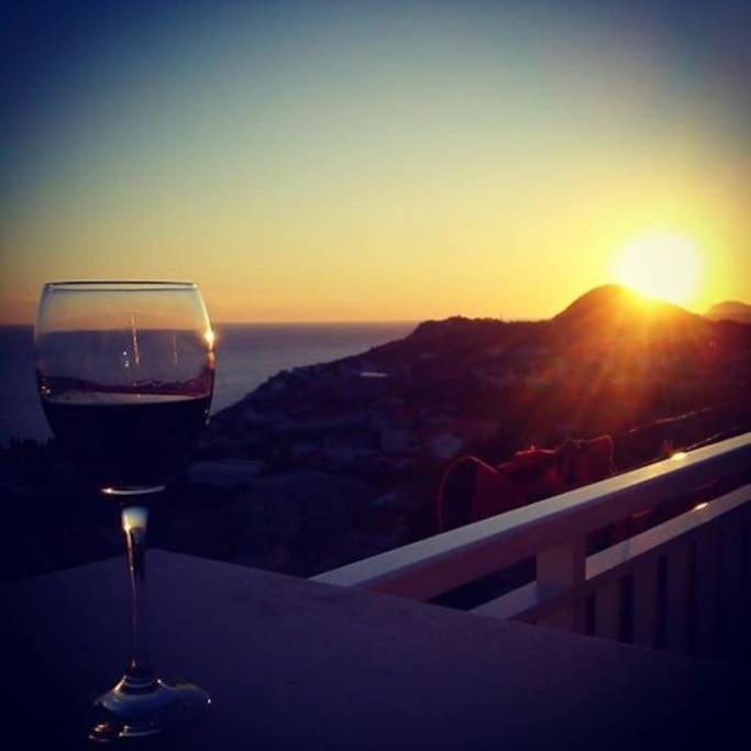 Romantic Ap,With Amazing View Dubrovnik Luaran gambar